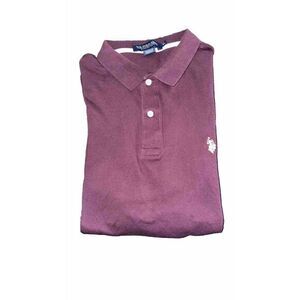 US Polo Assn‎ Men's  Size XL Burgundy Luxury Feel Short Sleeve Polo Shirt